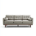 Modern Design Fabric Upholstered Sofa Set 210x90x85 cm - Light Gray
