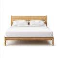 Double Bed Solid Wood Frame – 140x200x45 cm – Natural Finish – Modern Design